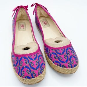 UGG Espadrille Indah Marrakech Bow Ballet Flats